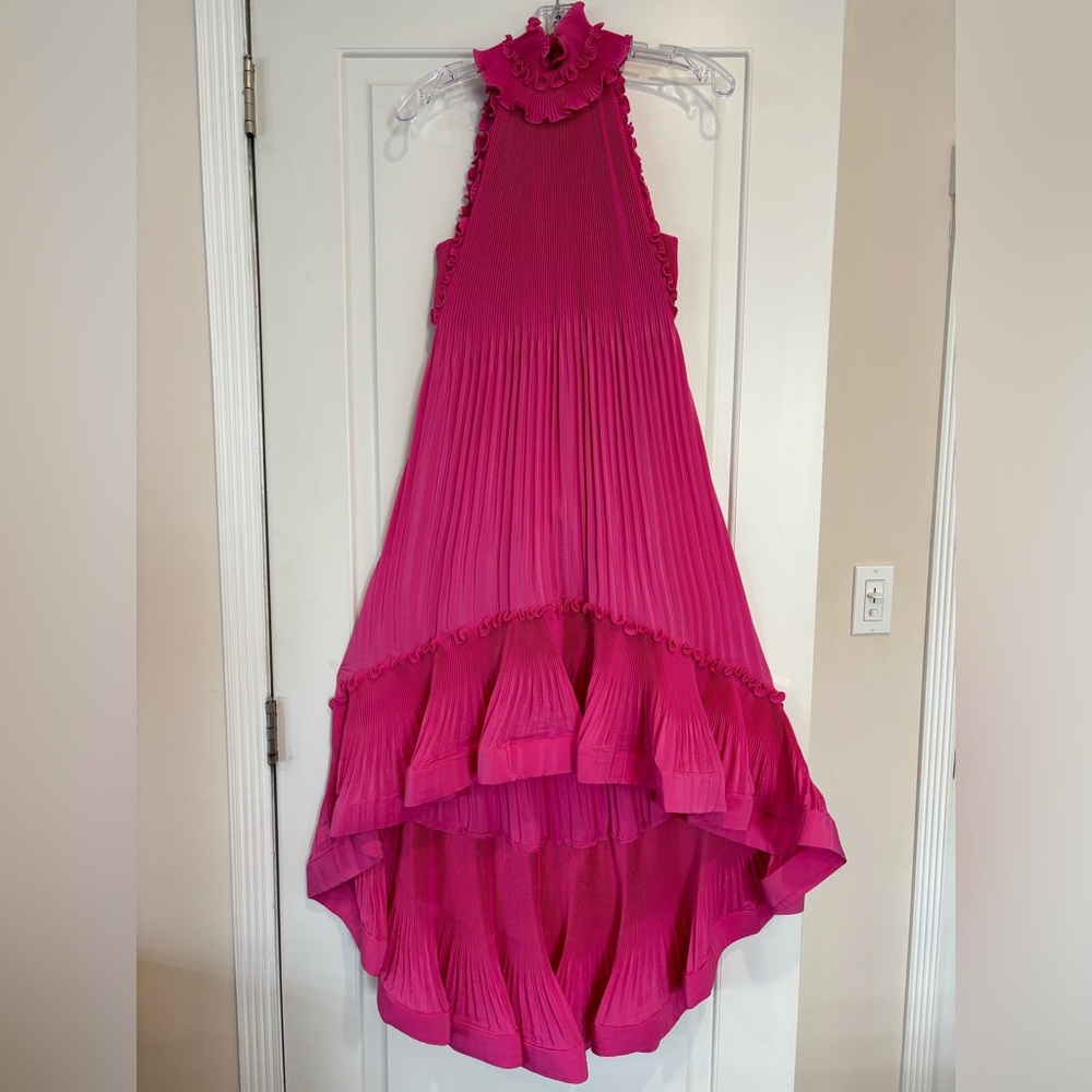 UNGARO Ruffle Dress